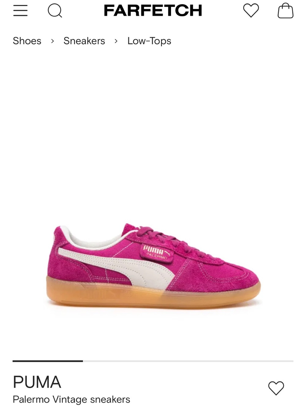 Puma Palermo fuchsia/pink/magenta sneakers